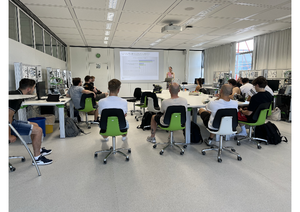 Vortrag im Klassenraum